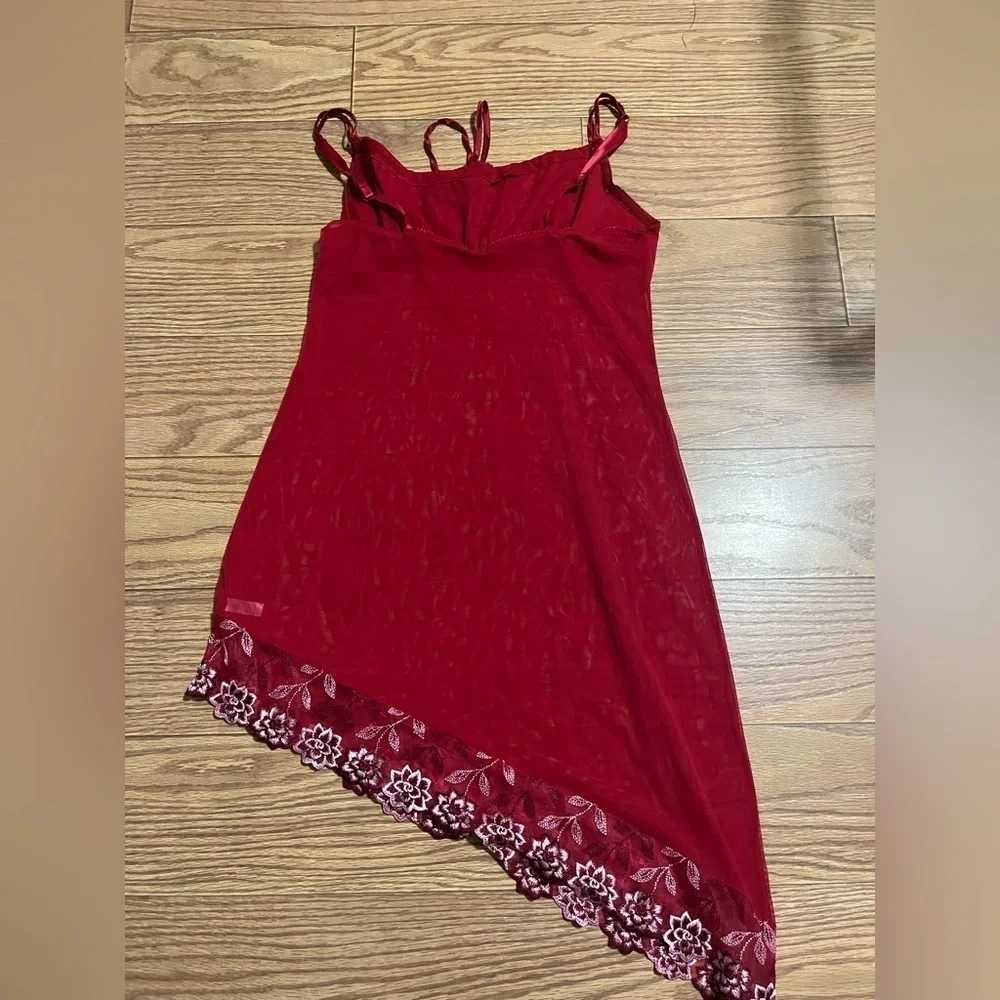 Vintage Asymmetrical Slip Dress Large